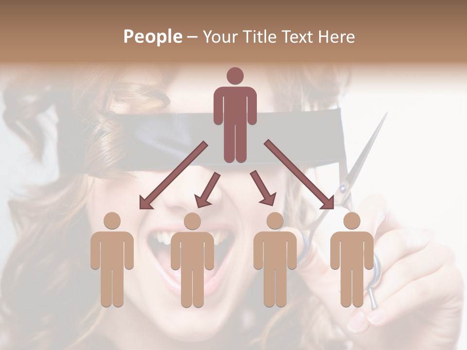 Seeing Female Scream PowerPoint Template