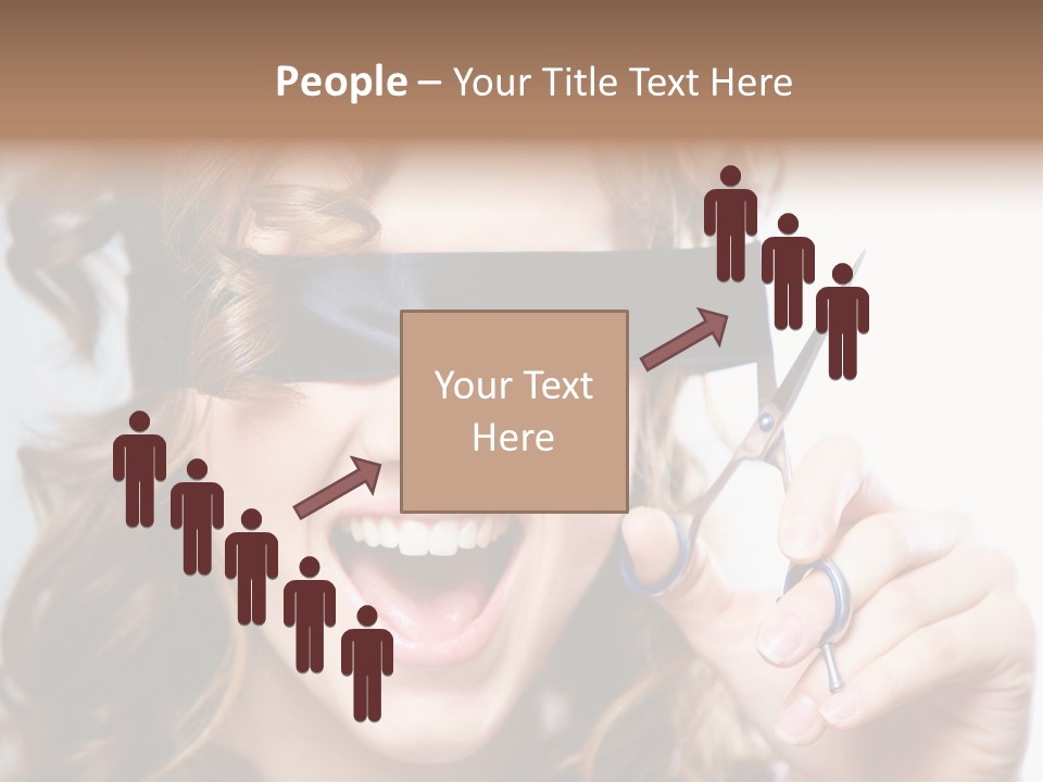 Seeing Female Scream PowerPoint Template