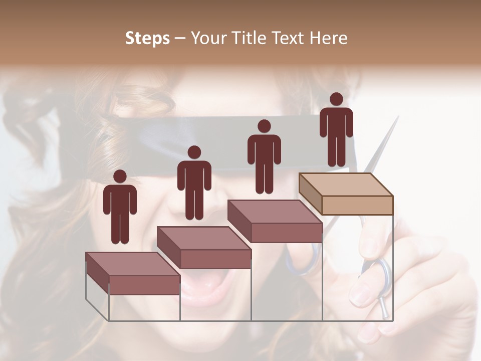 Seeing Female Scream PowerPoint Template