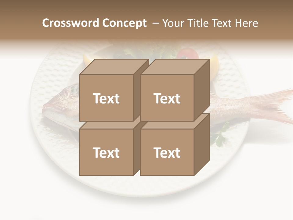 Fish Wine White PowerPoint Template