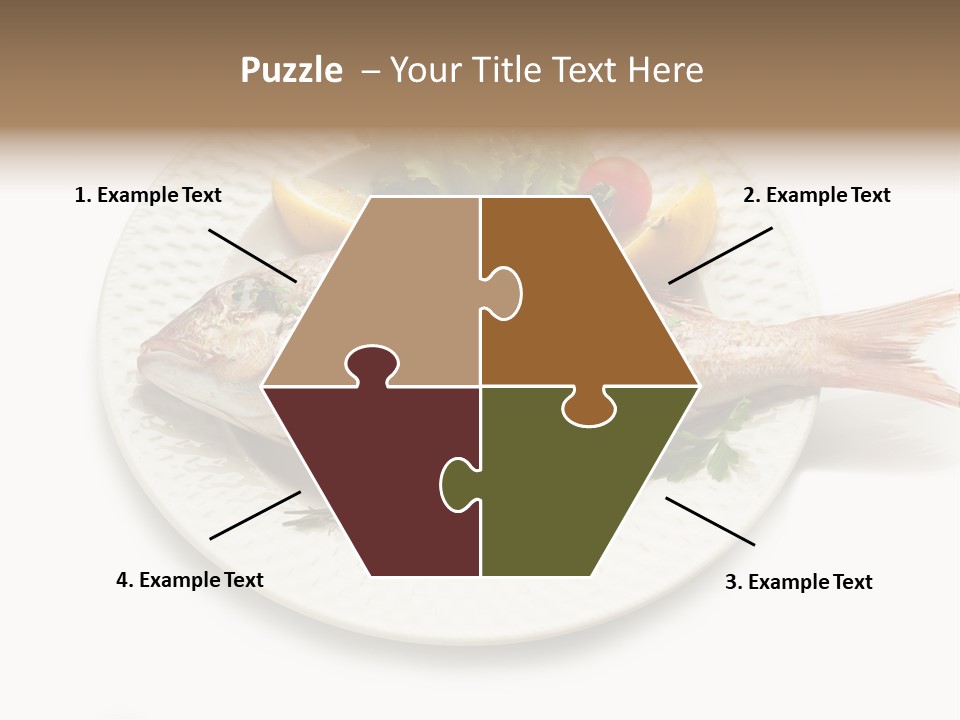 Fish Wine White PowerPoint Template