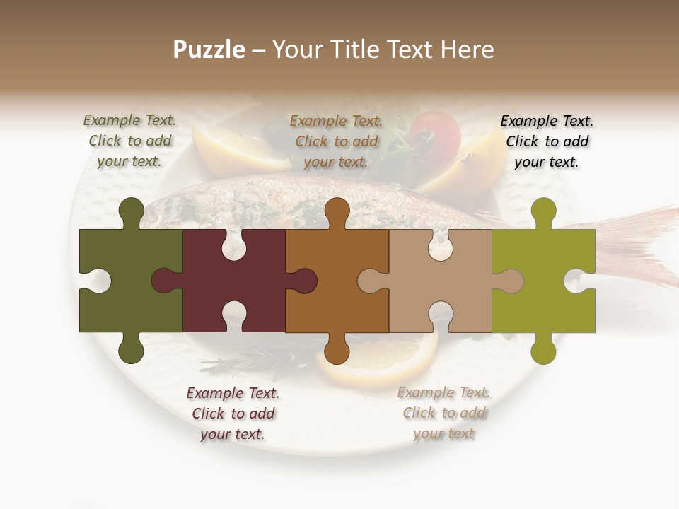 Fish Wine White PowerPoint Template