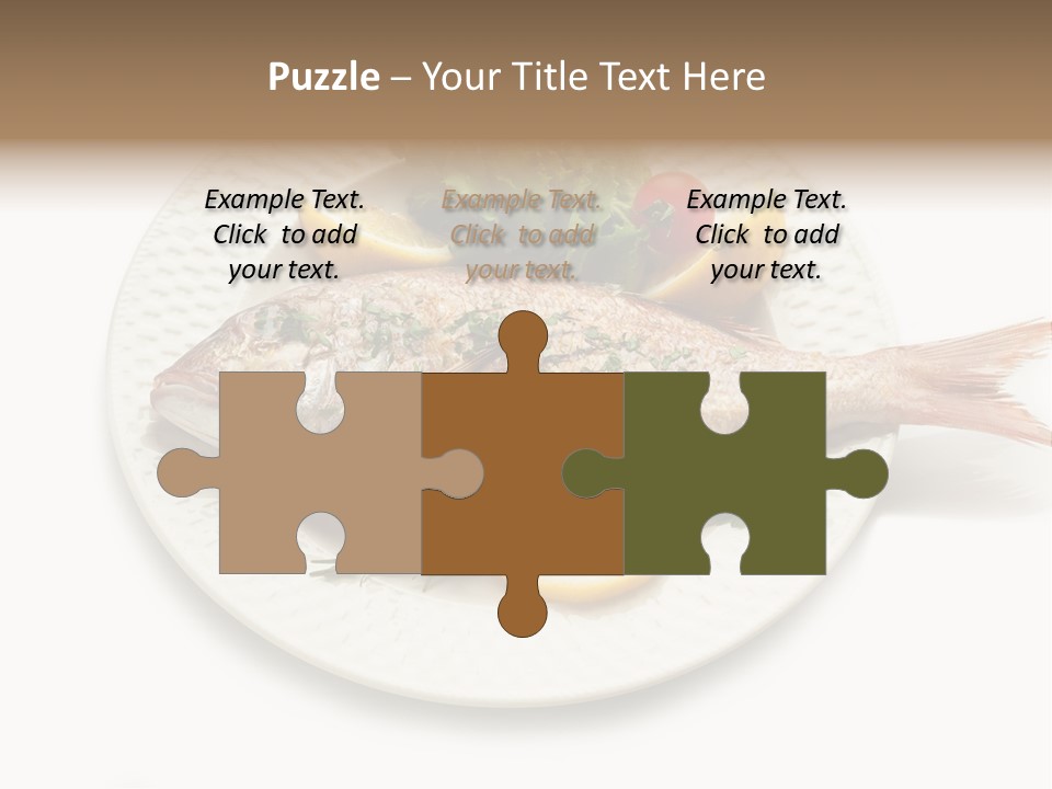 Fish Wine White PowerPoint Template