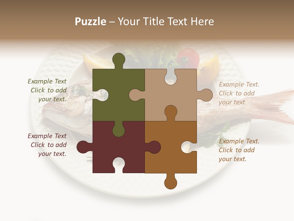 Fish Wine White PowerPoint Template