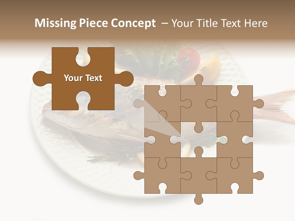 Fish Wine White PowerPoint Template