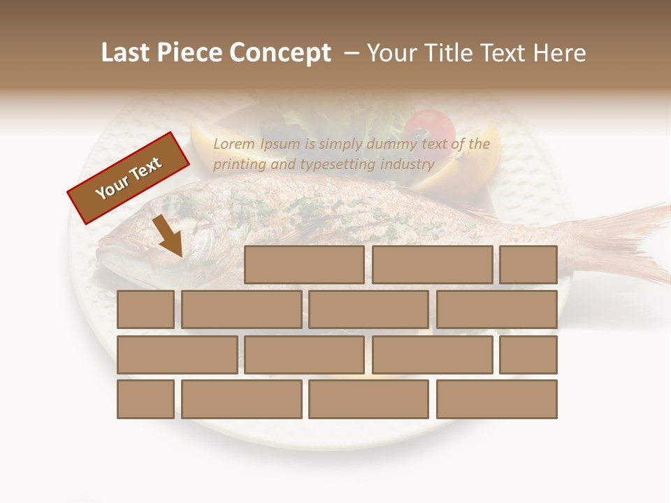 Fish Wine White PowerPoint Template