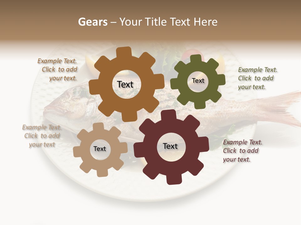 Fish Wine White PowerPoint Template