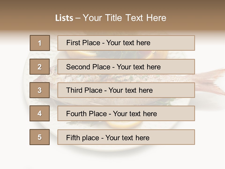 Fish Wine White PowerPoint Template