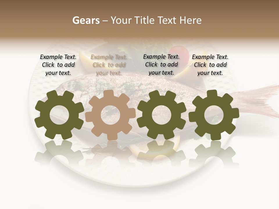 Fish Wine White PowerPoint Template