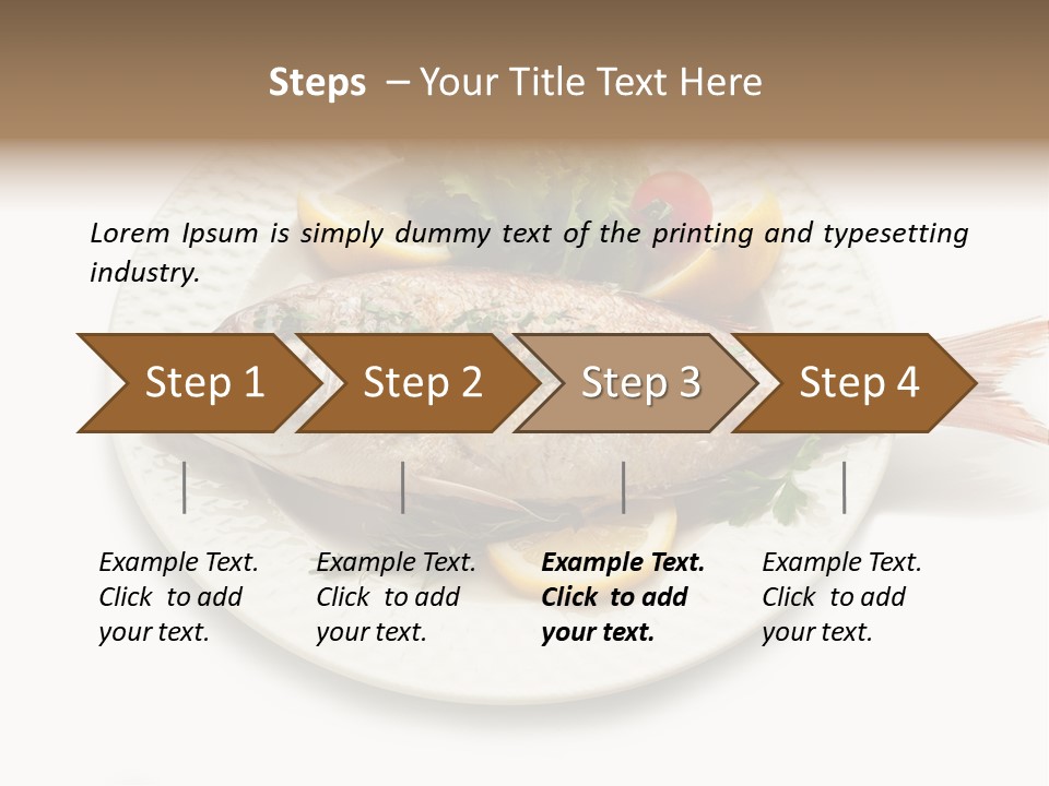 Fish Wine White PowerPoint Template