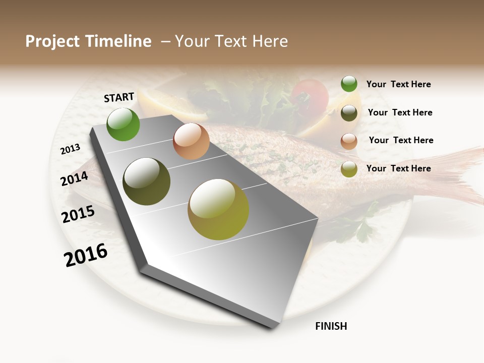 Fish Wine White PowerPoint Template