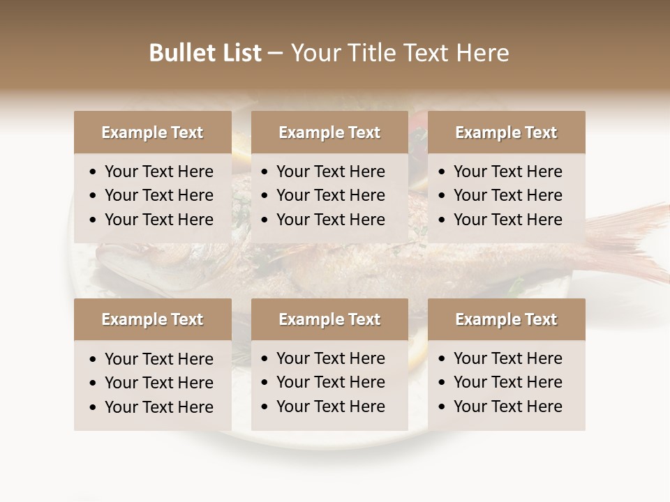 Fish Wine White PowerPoint Template