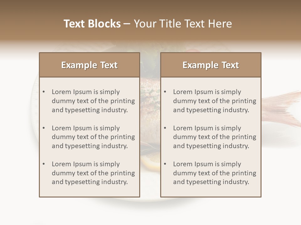 Fish Wine White PowerPoint Template