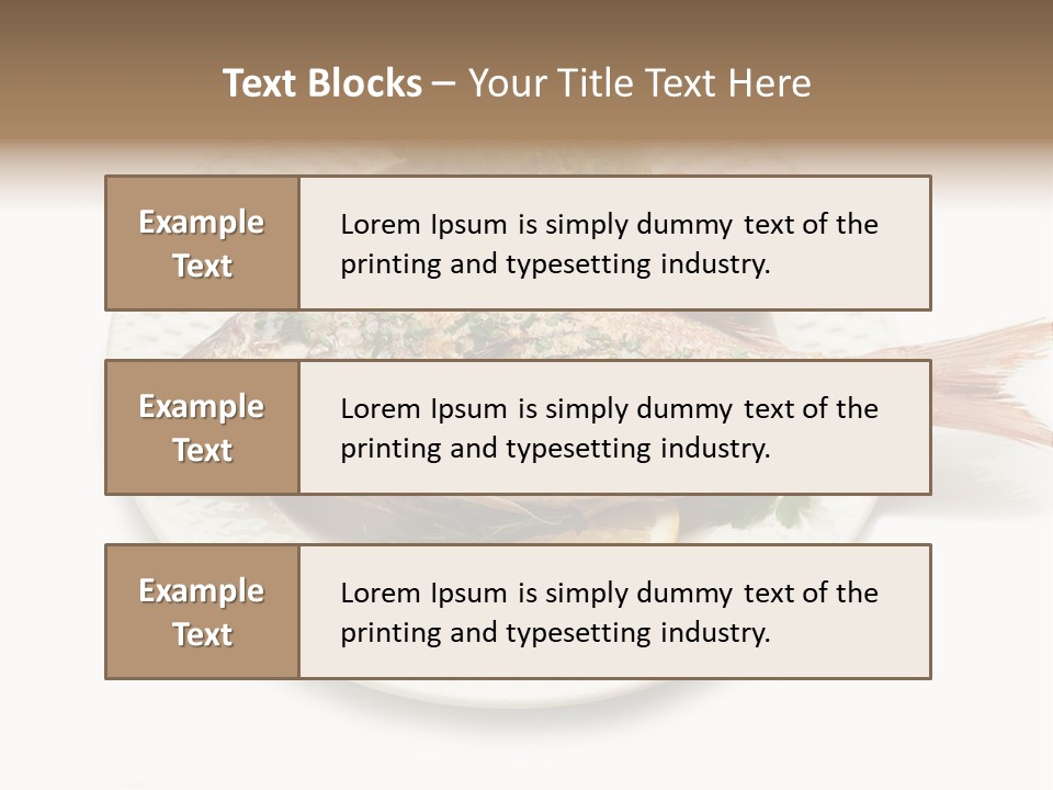 Fish Wine White PowerPoint Template