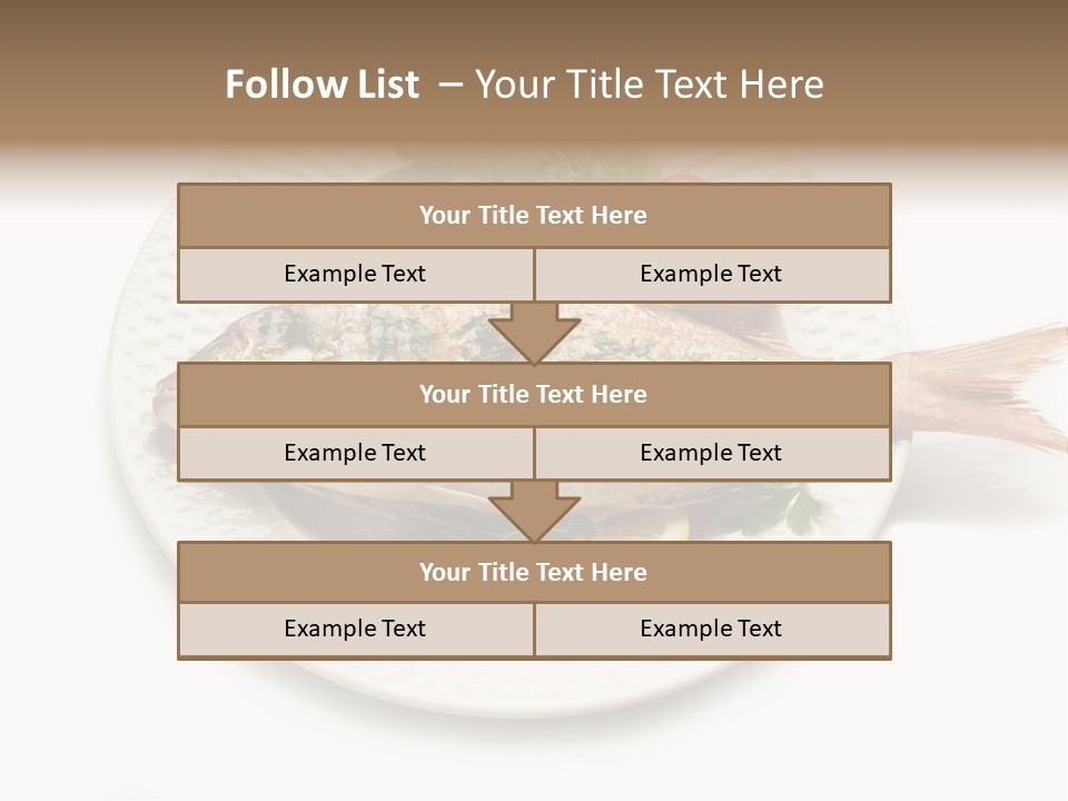 Fish Wine White PowerPoint Template