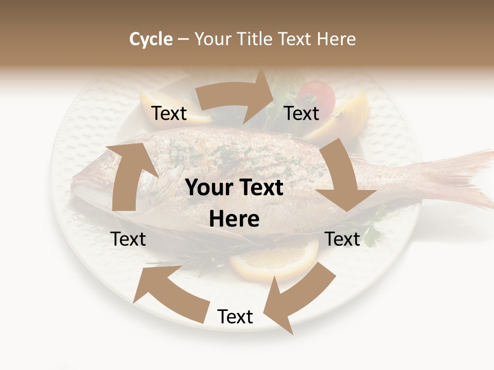 Fish Wine White PowerPoint Template