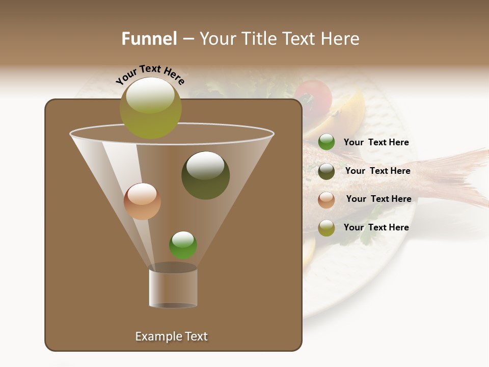 Fish Wine White PowerPoint Template