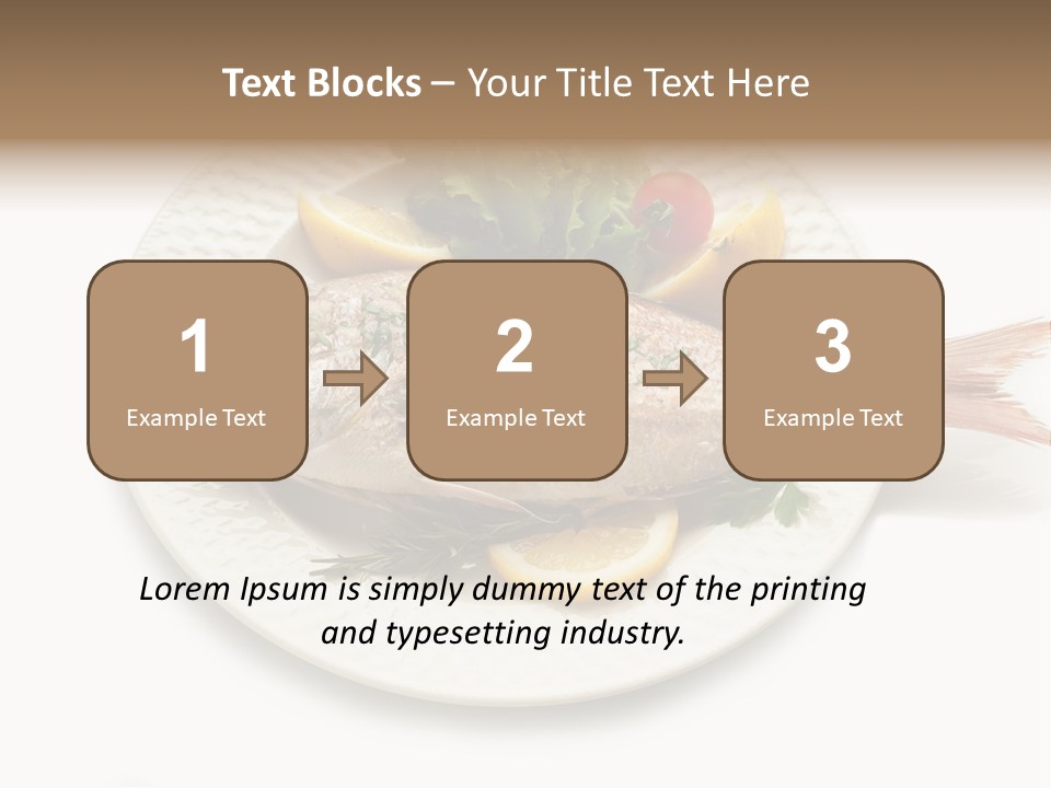 Fish Wine White PowerPoint Template