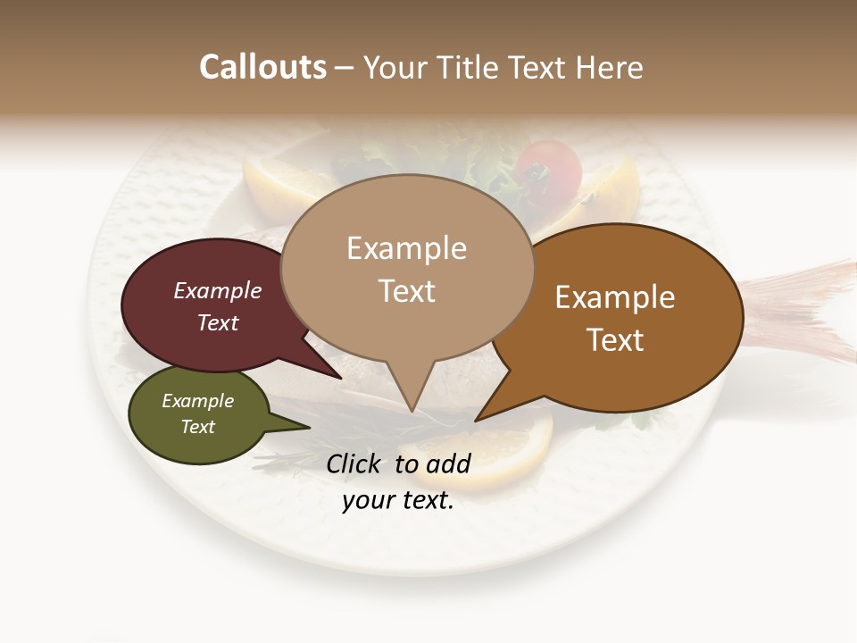 Fish Wine White PowerPoint Template