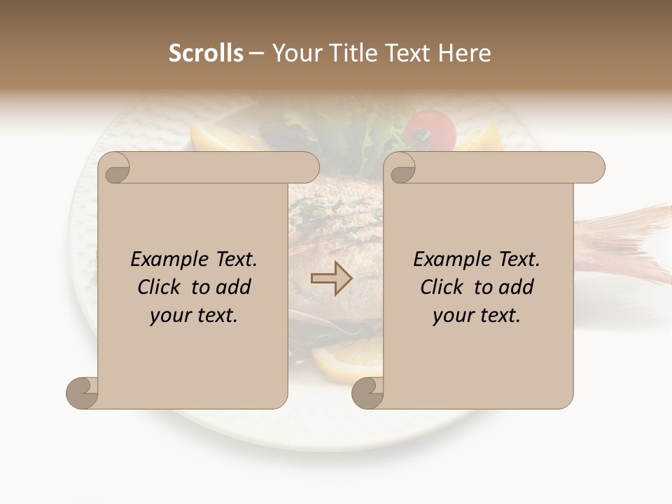 Fish Wine White PowerPoint Template