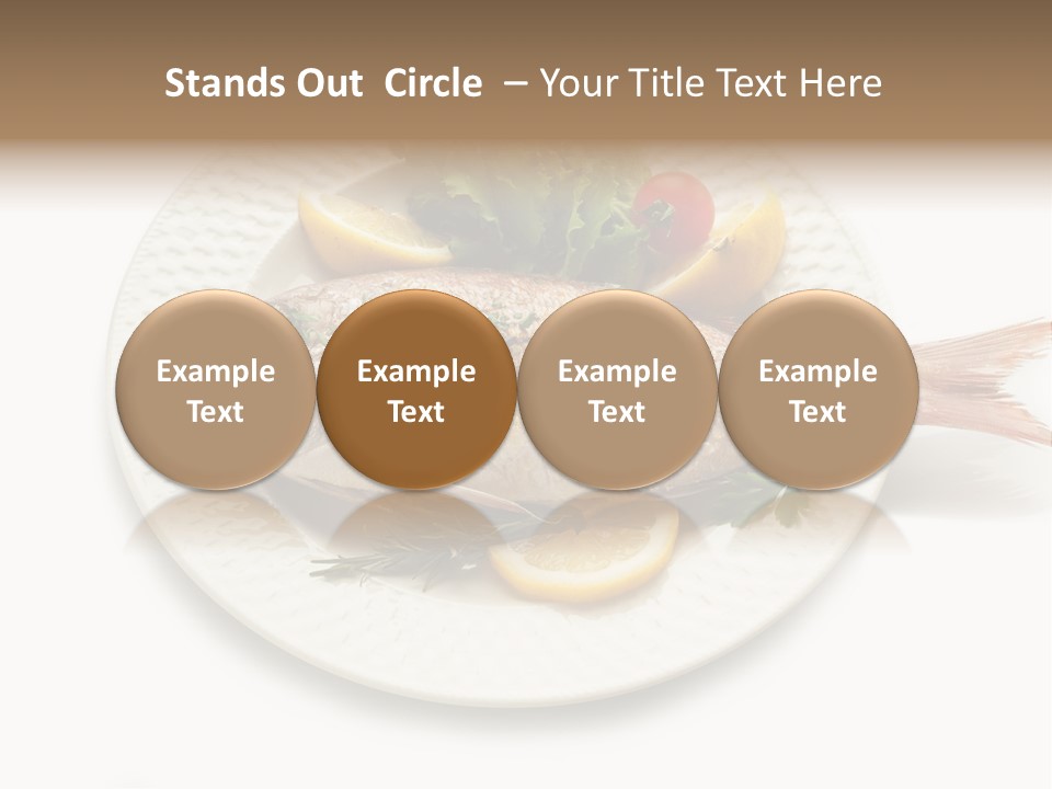 Fish Wine White PowerPoint Template