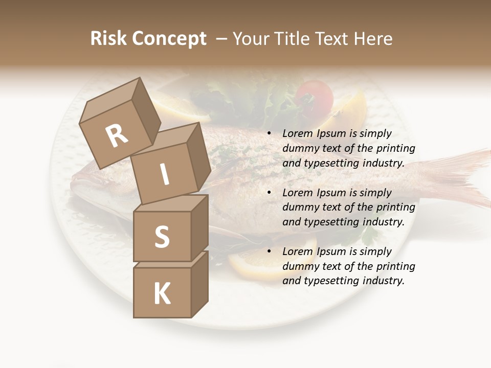 Fish Wine White PowerPoint Template