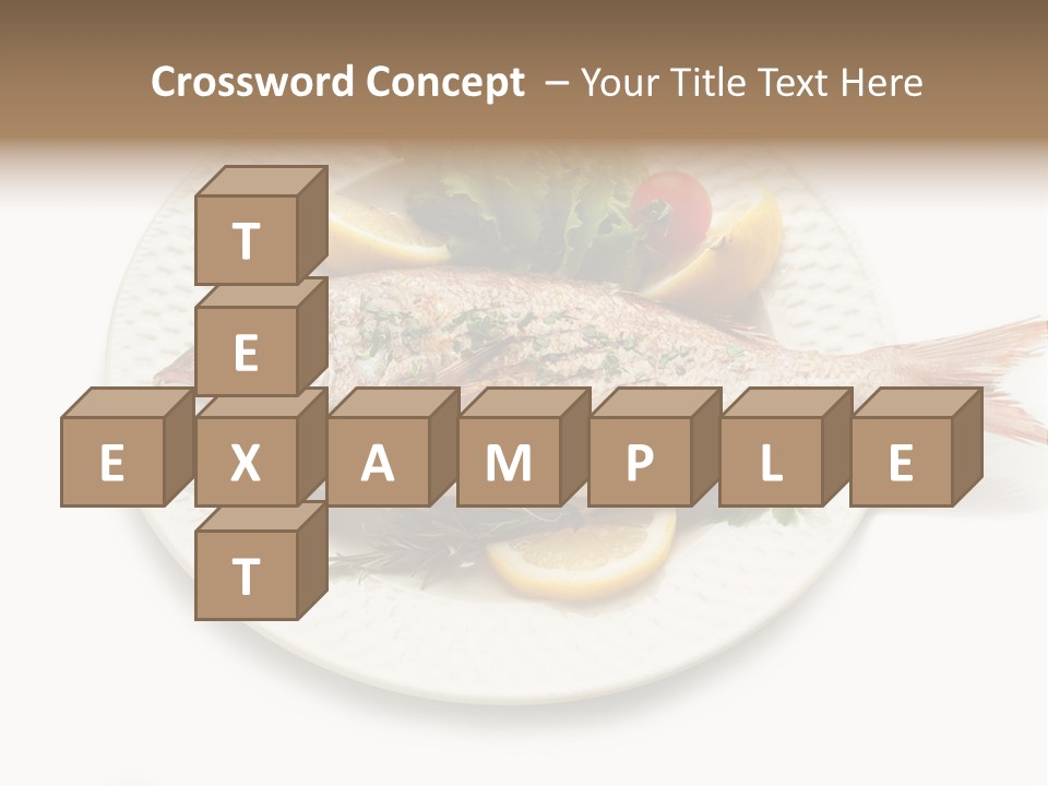 Fish Wine White PowerPoint Template