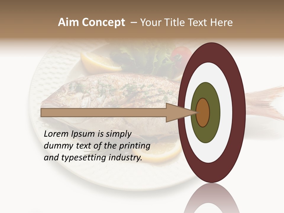 Fish Wine White PowerPoint Template