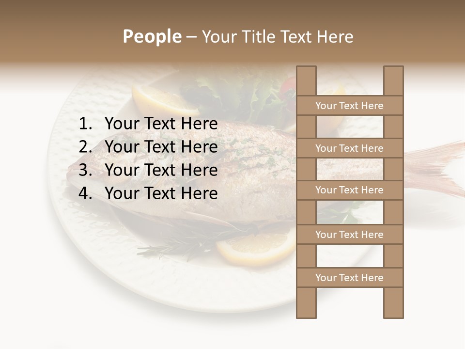 Fish Wine White PowerPoint Template