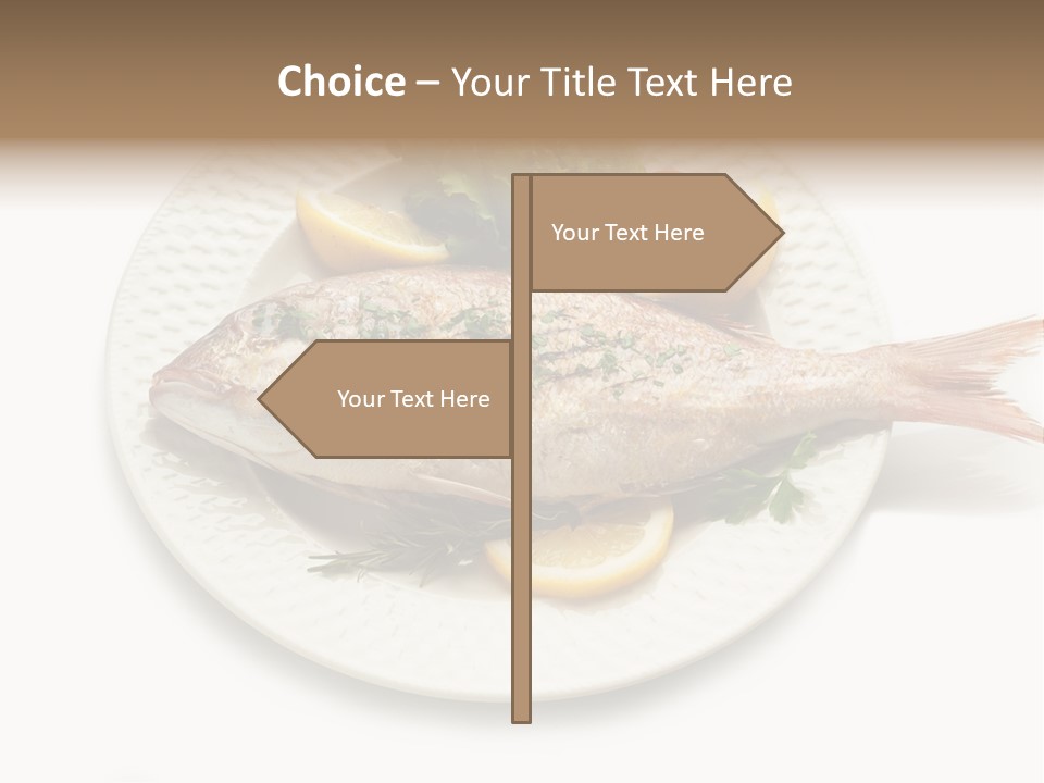 Fish Wine White PowerPoint Template