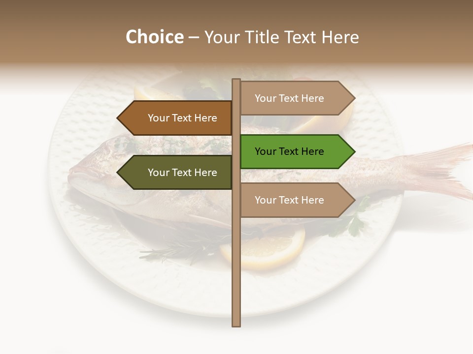 Fish Wine White PowerPoint Template