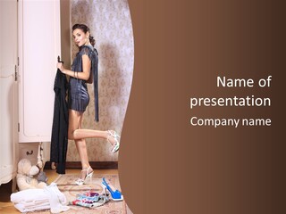 Caucasian  Choice PowerPoint Template