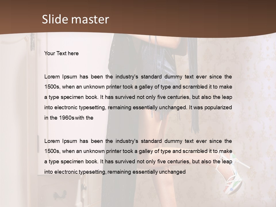 Caucasian  Choice PowerPoint Template