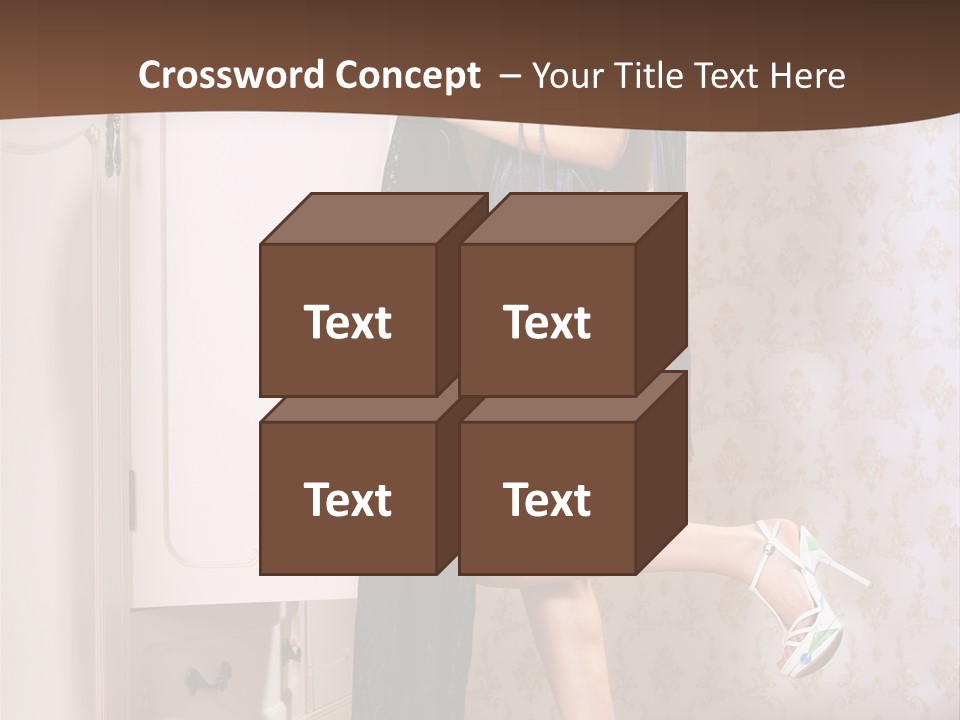 Caucasian  Choice PowerPoint Template