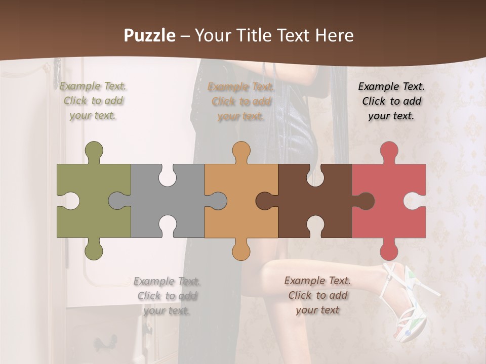 Caucasian  Choice PowerPoint Template