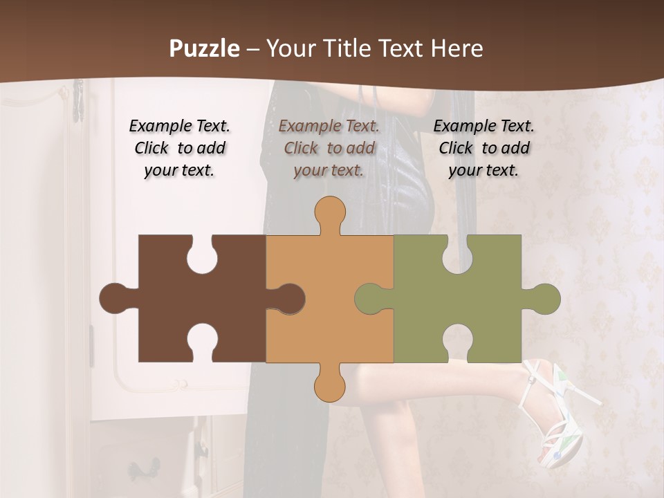 Caucasian  Choice PowerPoint Template