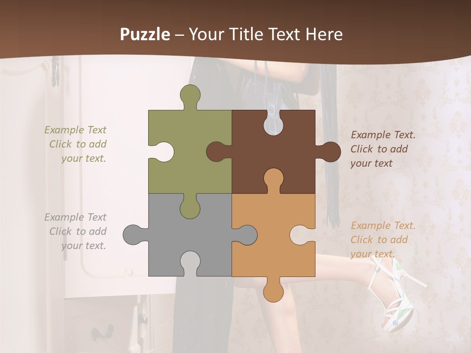 Caucasian  Choice PowerPoint Template