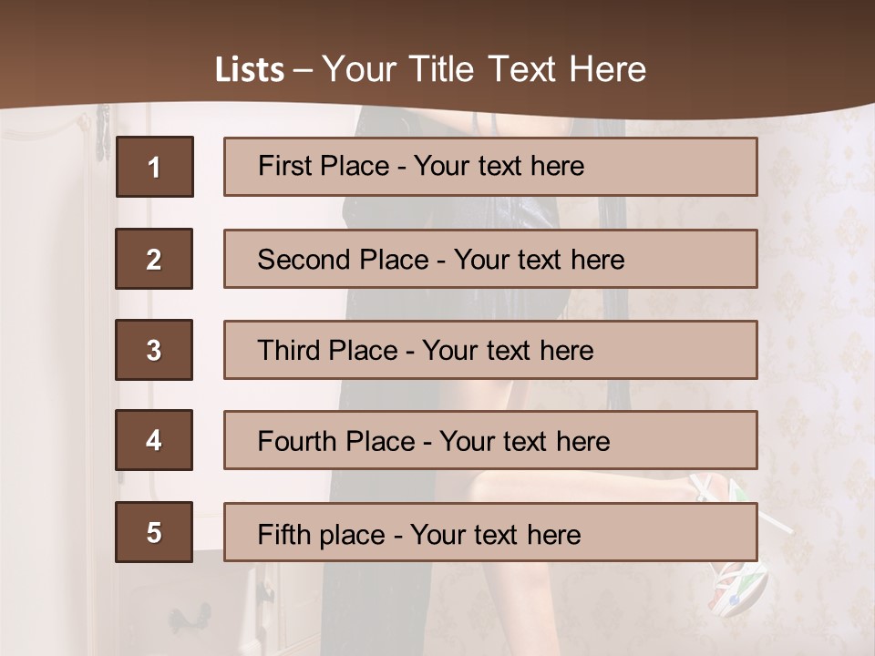 Caucasian  Choice PowerPoint Template