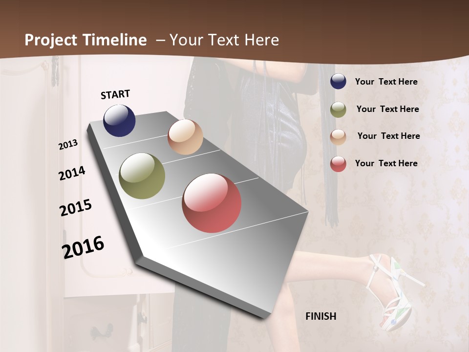 Caucasian  Choice PowerPoint Template