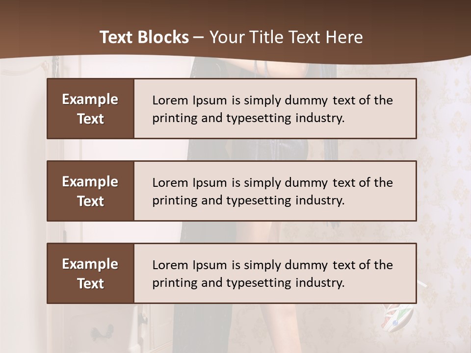 Caucasian  Choice PowerPoint Template