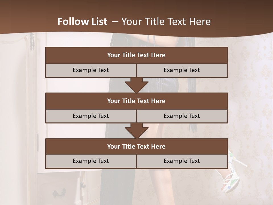 Caucasian  Choice PowerPoint Template