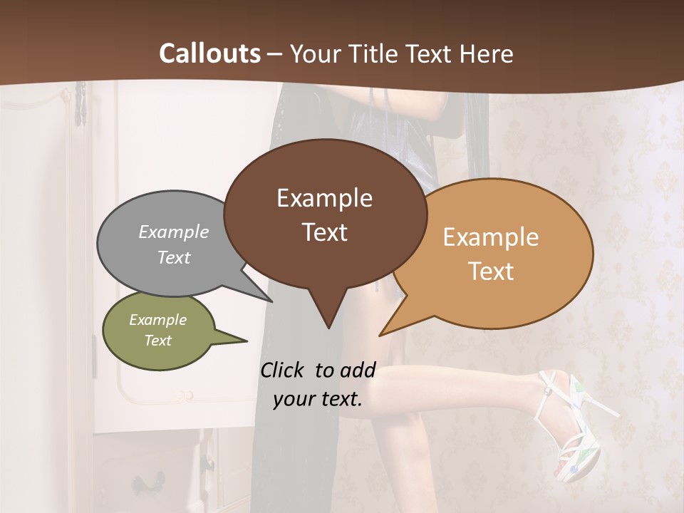 Caucasian  Choice PowerPoint Template