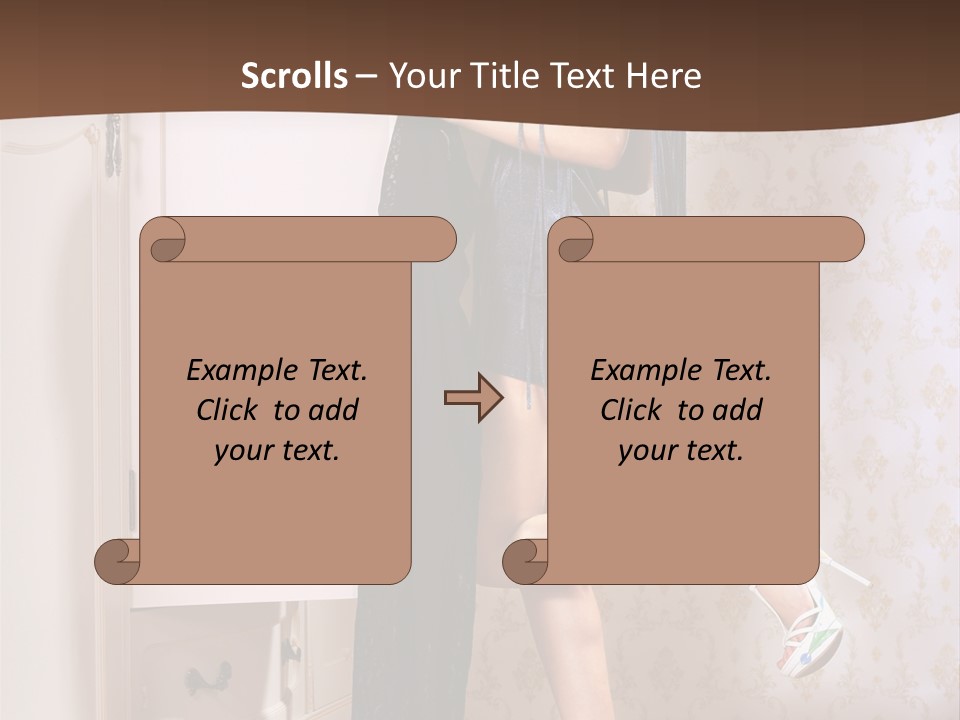 Caucasian  Choice PowerPoint Template