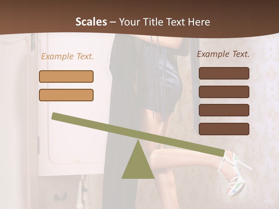 Caucasian  Choice PowerPoint Template