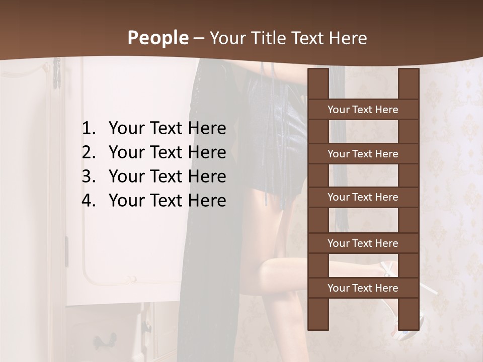 Caucasian  Choice PowerPoint Template