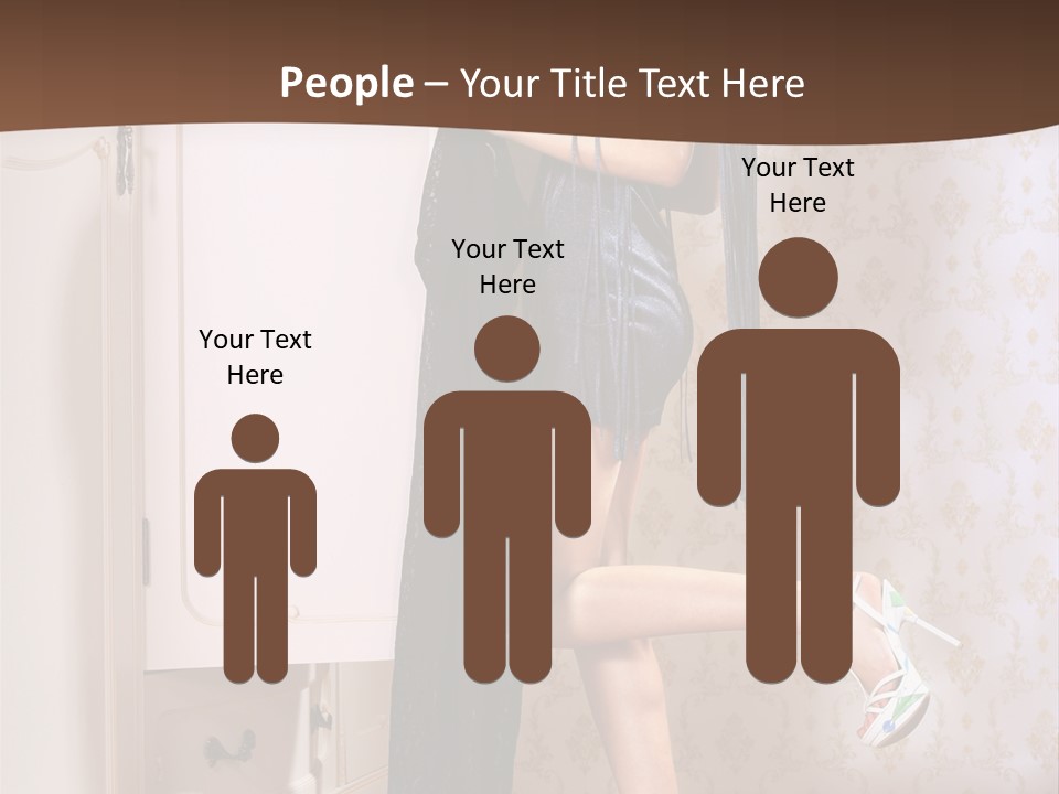 Caucasian  Choice PowerPoint Template