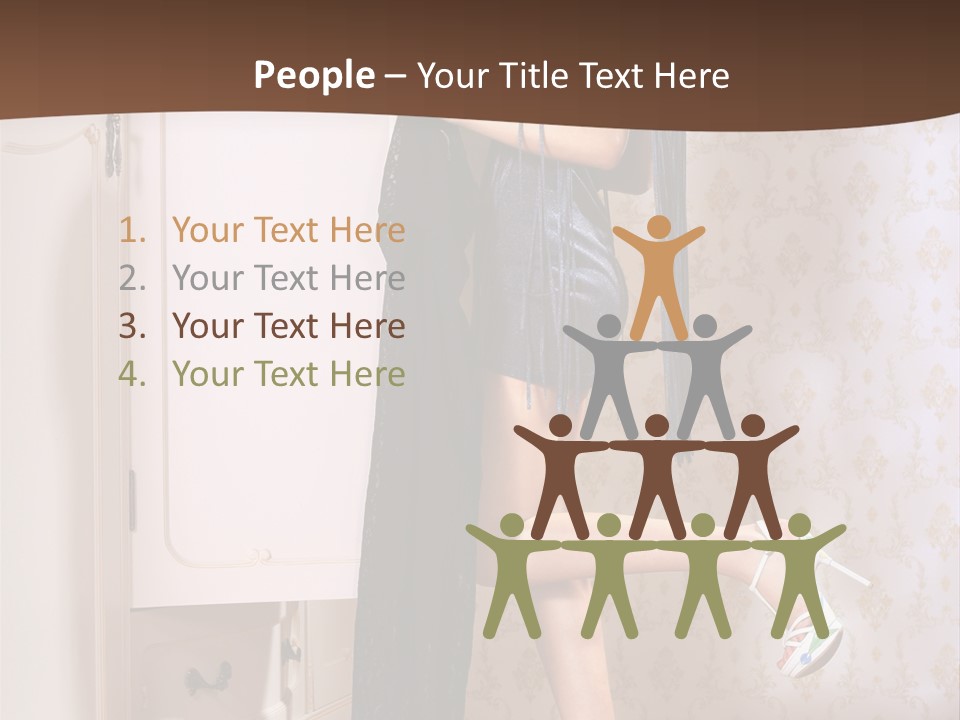 Caucasian  Choice PowerPoint Template
