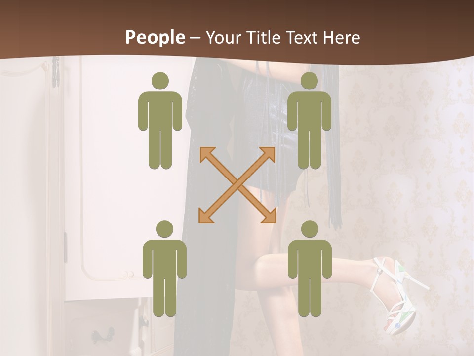 Caucasian  Choice PowerPoint Template