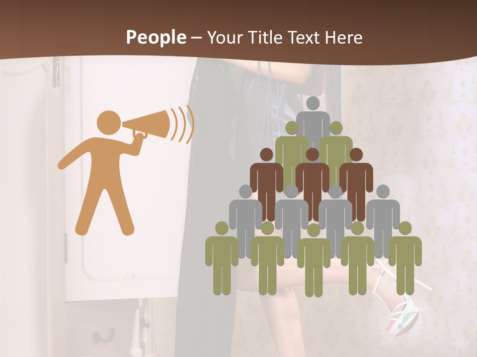 Caucasian  Choice PowerPoint Template