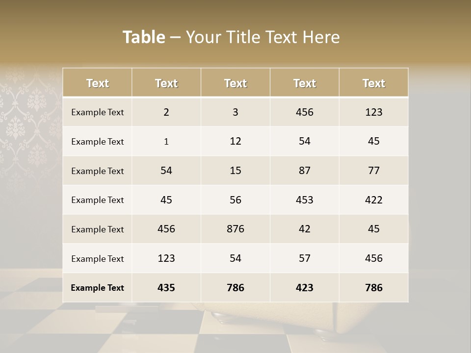 Furniture Light Design PowerPoint Template